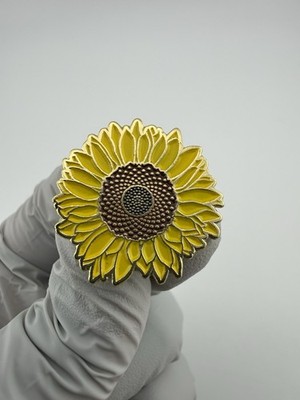 2016 Yellow Sunflower Enamel Lapel Pin By Pin Mart