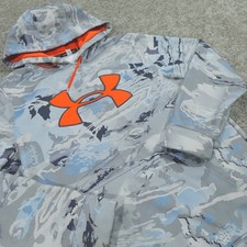 Under Armour Hoodie Mens Medium Loose Fit Pullover Camo Outerwear Hunt