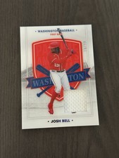 2021 Panini Chronicles America's Pastime Swatches Blue SP /99 #75 JOSH BELL Card