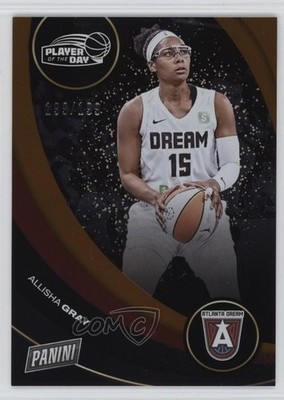 2025 Panini WNBA Player of the Day Orange 199/199 Allisha Gray #42 1uz2