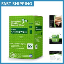 Convenient Ammonia-Free Eyeglass Wipes - 100 Individually Wrapped Cleaning Wipes