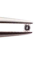 0.017 Ct Natural Diamond 1 mm Straight Baguette Cut Earth Mined E/VS1 Grade