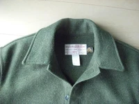 FILSON Mackinaw Green Wool Jacket Size 48 XL Made in USA