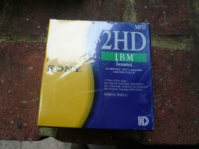 Sony Disketten - MFD 2HD, IBM Formatiert, 1,44MB - 10er Pack Neu & Versiegelt