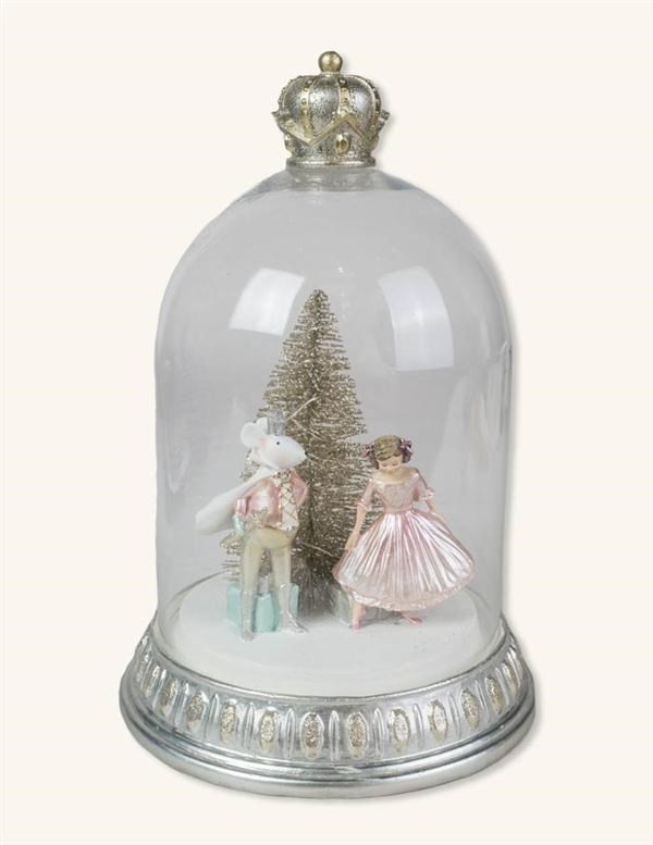 Victorian Trading Co Cascanueces Clara & Mouse King Cloche Iluminado