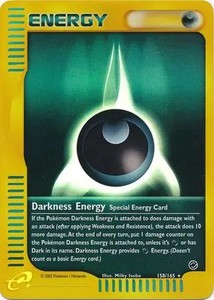 Darkness Energy - 158/165 - Pokemon Expedition Reverse Holo Rare Card NM