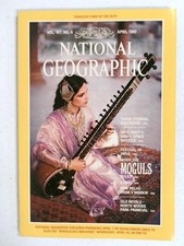 National Geographic April 1985 India Sitar Moguls Magazine History