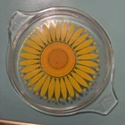 Vintage Pyrex 474-C Lid Sunflower 1970s Lid Only Ge0