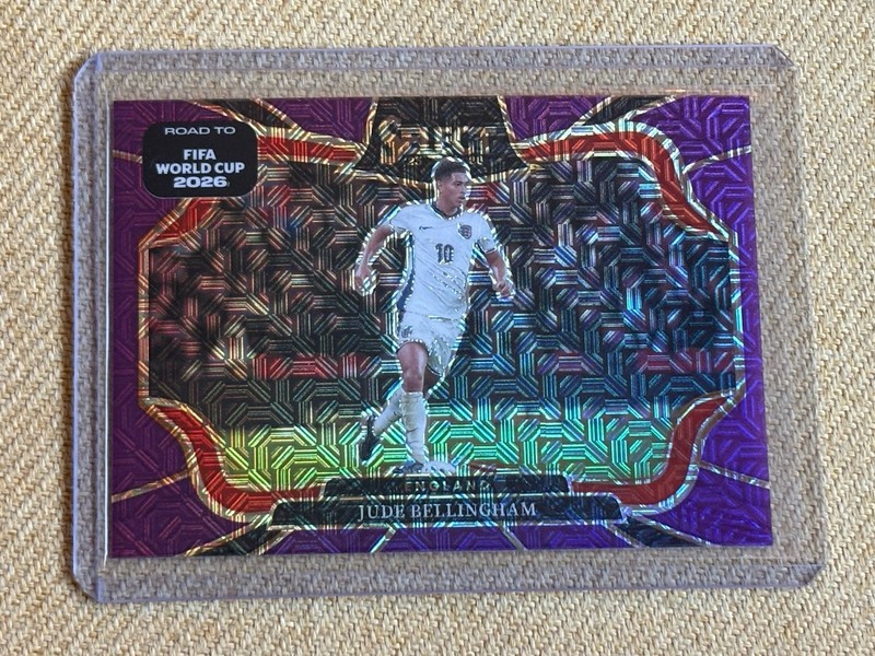 Jude Bellingham 2026 Panini Select Road to FIFA World Cup Purple Mojo Prizm #216
