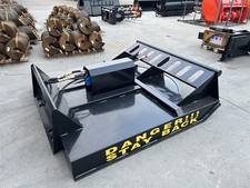 AGT 72'' Skid Steer Brush Cutter Mower Heavy Duty 2 Blades Brush Hog Attachments