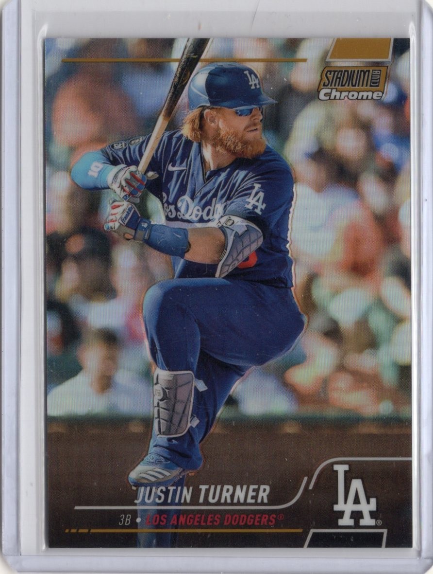 Justin Turner 2022 Topps Stadium Club Chrome (Dodgers) Gold /50 AR42