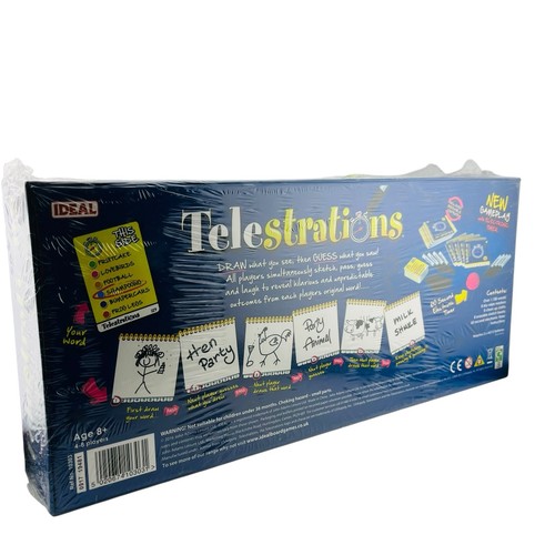 Telestrations Board Game Draw What You See 2016 Edition By Ideal New Cellophane - Picture 5 of 10