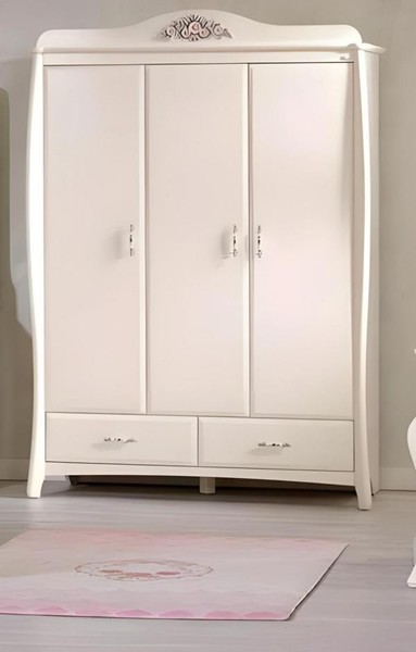 WeißEr Holzschrank Modern, Eleganter Stauraum, Zeitloses Design-image
