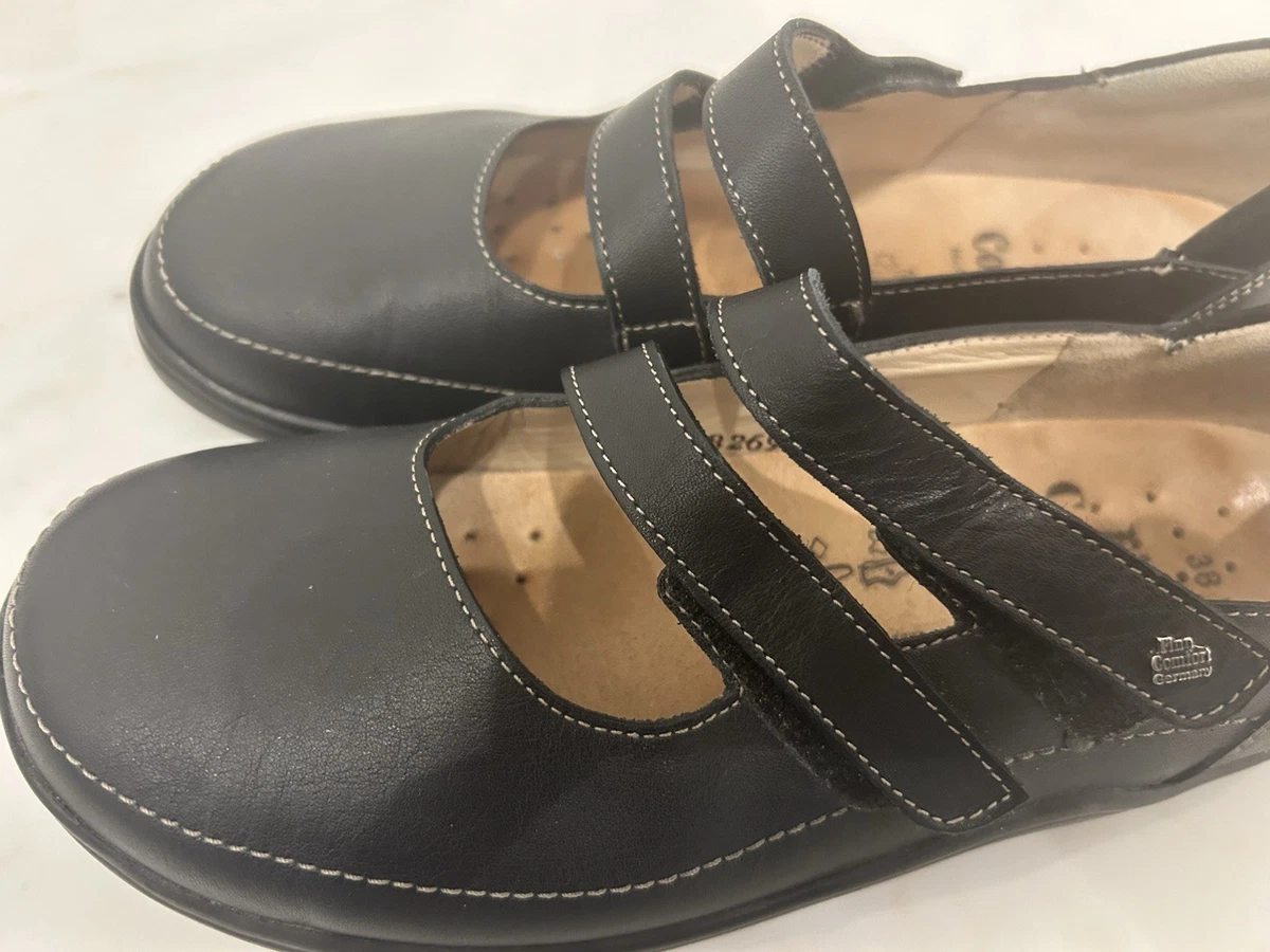 Finn Comfort Mary Jane Leather Upper Comfort Shoes for Women for