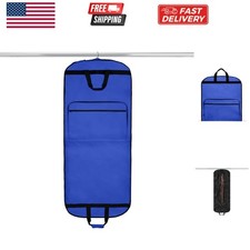 60" Foldable Garment Bag Suits Cover Dresses w Front Pocket