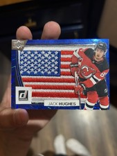 Team USA Hockey Jack Hughes 1/1Golden Goal Card Custom Made Patch
