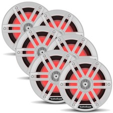 Rockford Fosgate M1-6 Marine 6  Speaker Set - 75W RMS, 300W Peak, White Grilles