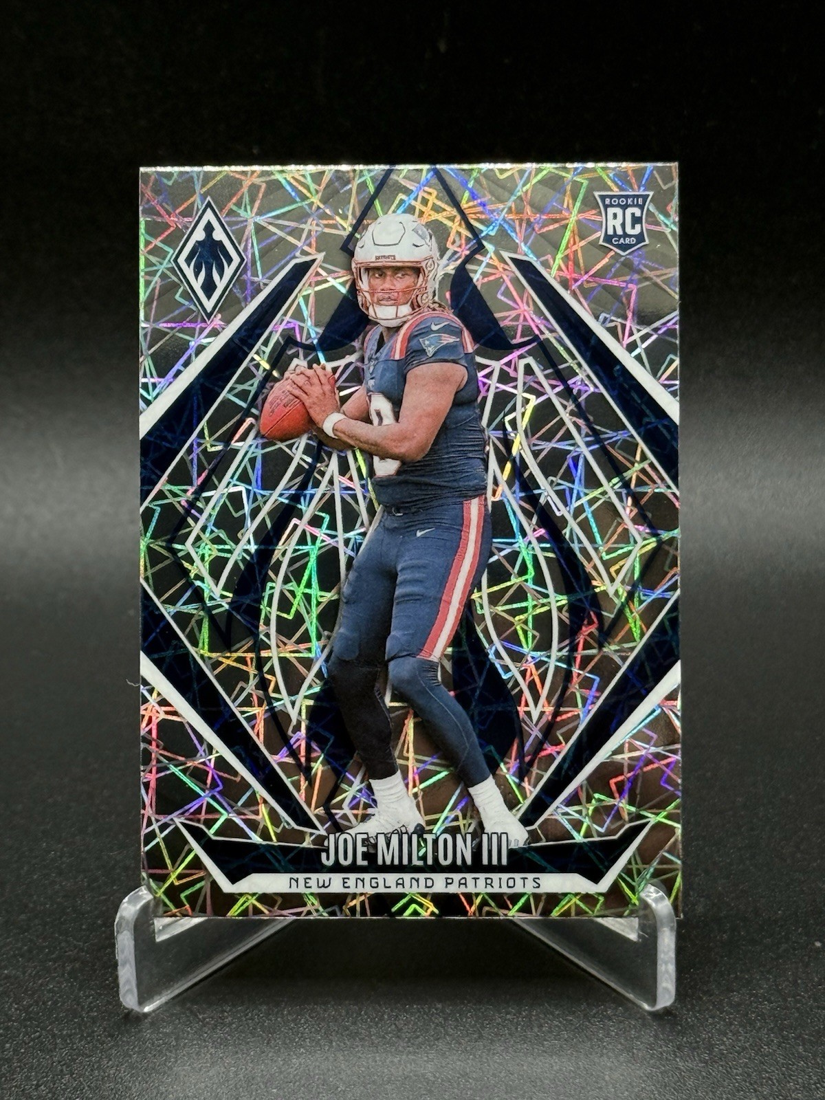 2024 Panini Phoenix JOE MILTON III #205 Silver Lazer Laser Rookie RC Patriots 🔥