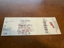 2015 Erie Otters Niagara IceDogs OHL Full Hockey Ticket Connor McDavid 3/22