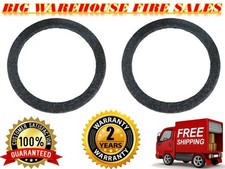 2 10" Gray Carpeted MDF Car Stereo Speaker Woofer Subwoofer Sub Ring Spacer