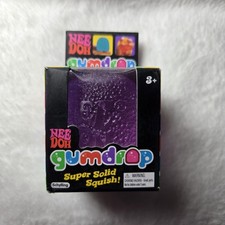 Authentic Schylling NeeDoh Gumdrop Super Solid Squish Purple Squeeze Toy Ages
