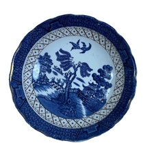 Booths Real Old Willow A8025 17.5 cm Tea Plate Blue White England Classic