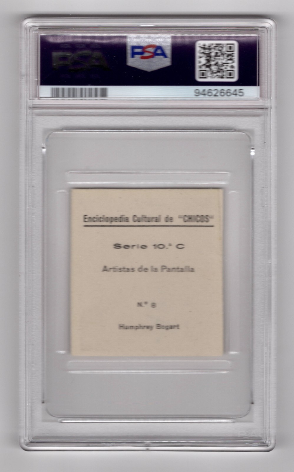PSA 5 HUMPHREY BOGART 1942 C. Gil Card THE HIGHEST EVER GRADED 1/1 RARE RARE view 2