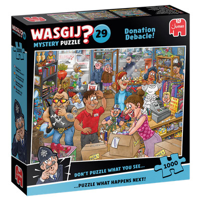 Wasgij Mystery 29, Spenden-Desaster, 1000 Teile Puzzle