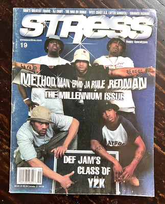 STRESS Magazine #19   2000 Y2K Issue Method Man Redman Def Jam Subway Graffiti