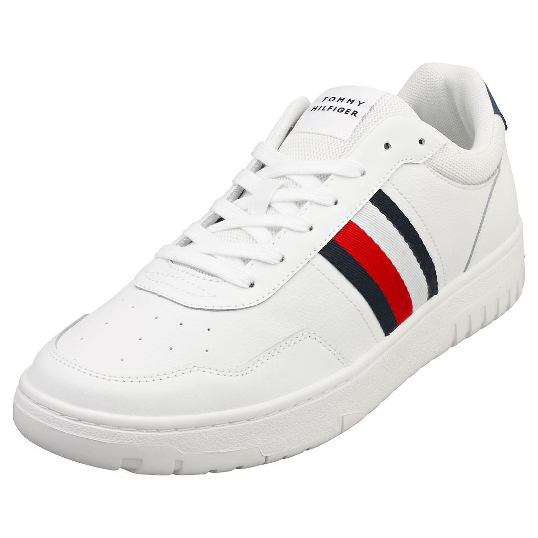FILA Tommy Hilfiger Basket Core Lite Uomo Scarpe da Corsa in Pelle Bianca 45 EU