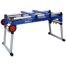 5-in-1 Folding Workbench & Miter Saw Stand Height Adjustable Heavy-Duty Portable