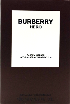 BURBERRY HERO PARFUM INTENSE REFILLABLE SPRAY FOR MEN 3.3 Oz / 100