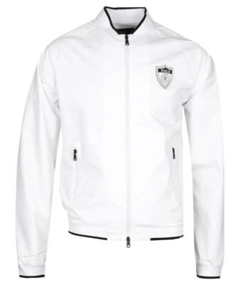 Men's Polo Ralph Lauren P-Wing Shield Bomber Jacket M (Regatta White)