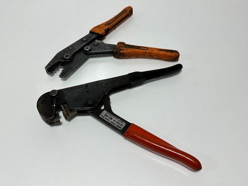 Thomas & Betts USA 2pc WT1300 & WT145C Ratcheting Crimper Tool Pair Set