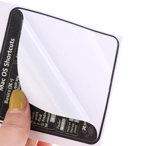 1PC Design for Mac OS System Keyboard Shortcut Sticker Black No residue Lapto LI - Photo 7/11