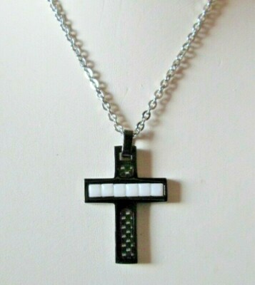 Icon Brand - Collana Con Ciondolo A Croce Oro Antico - Foto 2