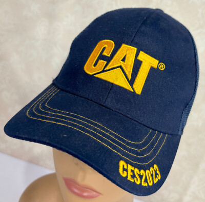 CAT Caterpillar Tractor CES 2023 Mesh Snapback Baseball Cap Hat