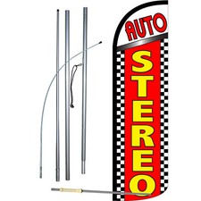 Auto Stereo Complete Swooper Flag Bundle