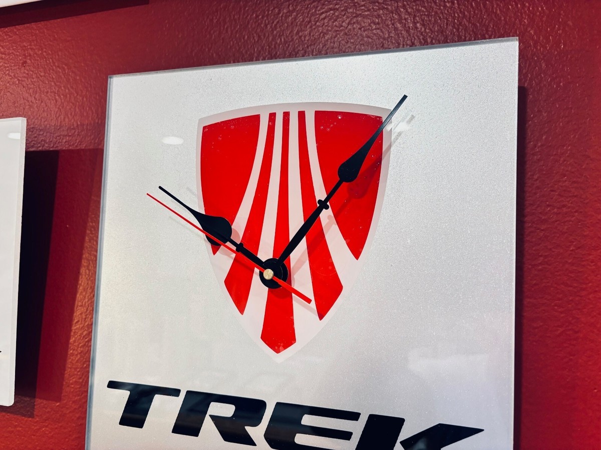 trek bicycle clock Trek Bicycles Custom Wall Clock - Color Scheme & Size Options-FREE  Shipping-MTB