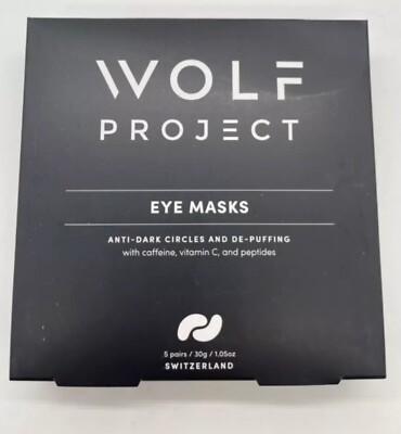 Wolf Project (Pack Of 5) Hydrating Eye Mask Anti Dark Circles De-Puffing