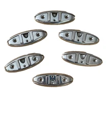 6  Flush Mount Flip Up Folding Boat /Deck Cleat Marine Stainless Steel  6 inches