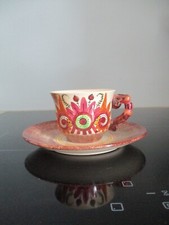 1 TASSE A CAFE ET SOUS TASSE  ANCIENNE PAUL FOUILLEN QUIMPER """"