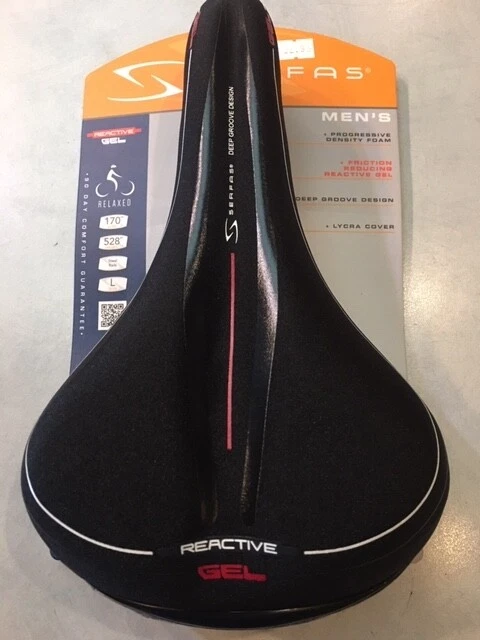 Serfas Men's Reactive Gel Comfort Bicycle Saddle  - Image 3 of 3