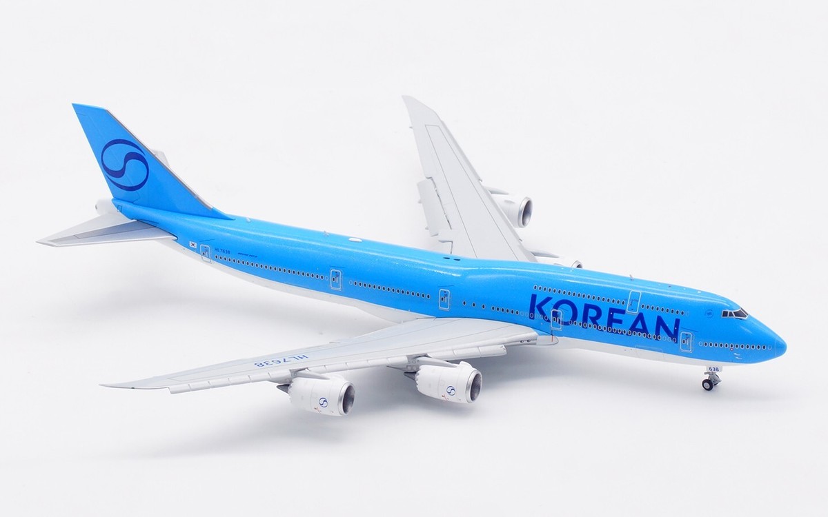 HX Models 1:400 大韓航空 B747-8i HL7638 HX Model 1:400 Korean Air Boeing B747-8 Diecast Aircraft