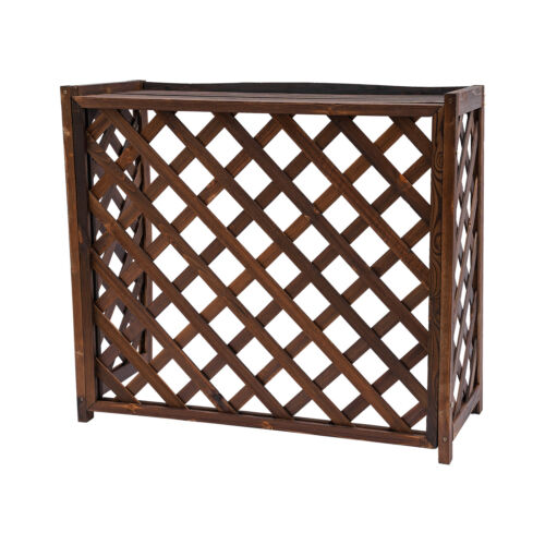 Air Conditioner Fence Screen Outdoor Wood Privacy Fence Screen Freestanding