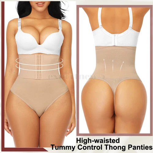Fajas Thong Women Waist Trainer Body Shaper Butt Lifter High Waist Tummy Control - Picture 18 of 44