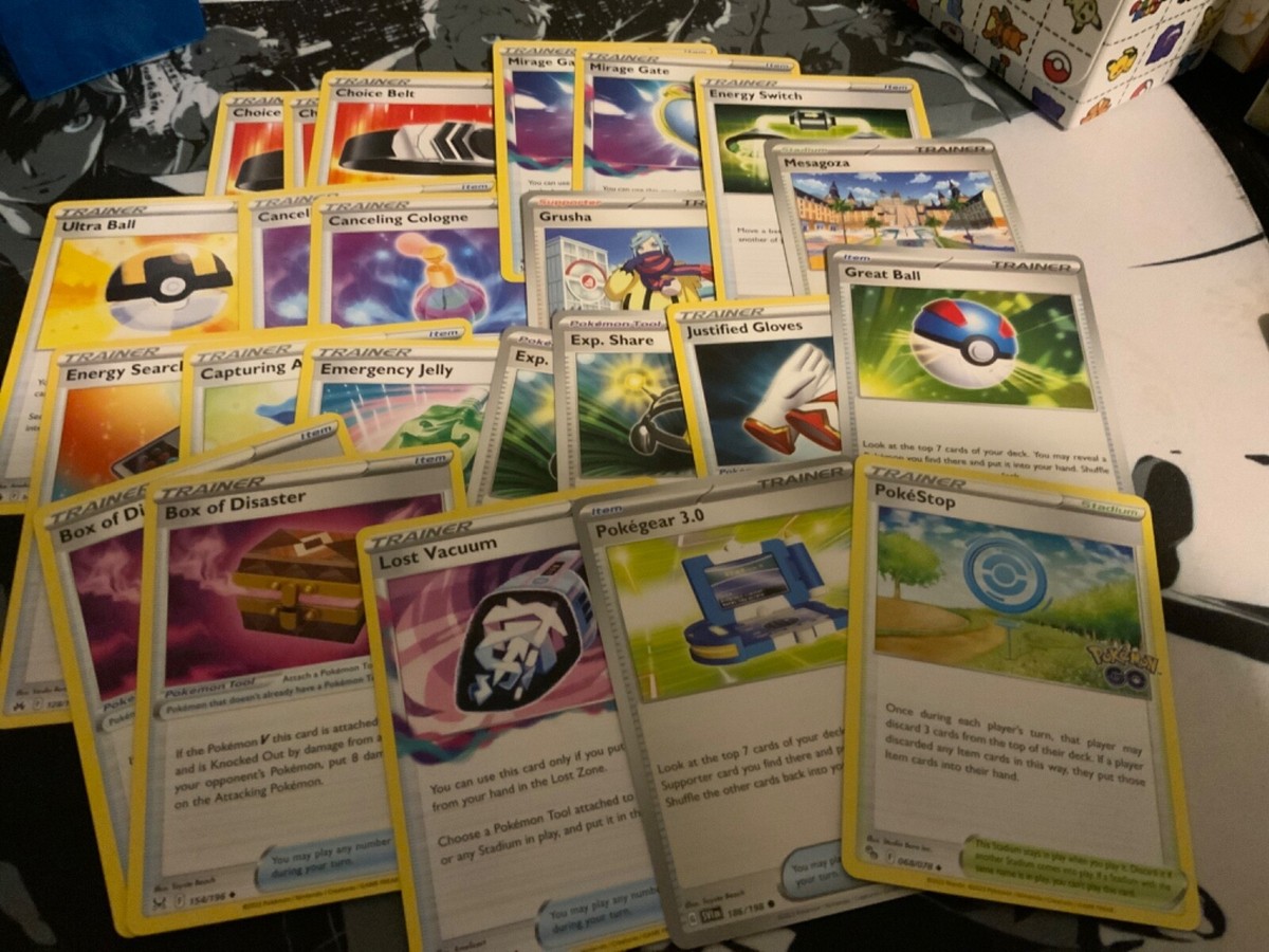 50 Pokemon Trainer Cards Lot- ALL STANDARD LEGAL