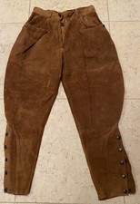 Vintage Jean Jacques Dray Suede Pants Size 28 x 27 Made in France