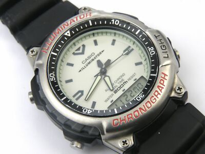 Herren Vintage Casio AD-300 Arnie Divers Alarm Chrono Uhr - 200m