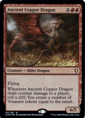 Ancient Copper Dragon (Foil) Battle for Baldur's Gate - Magic MTG NM